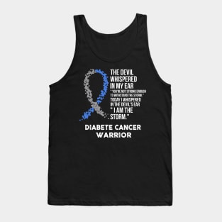 The Devil- Diabete Awareness Support Ribbon Tank Top